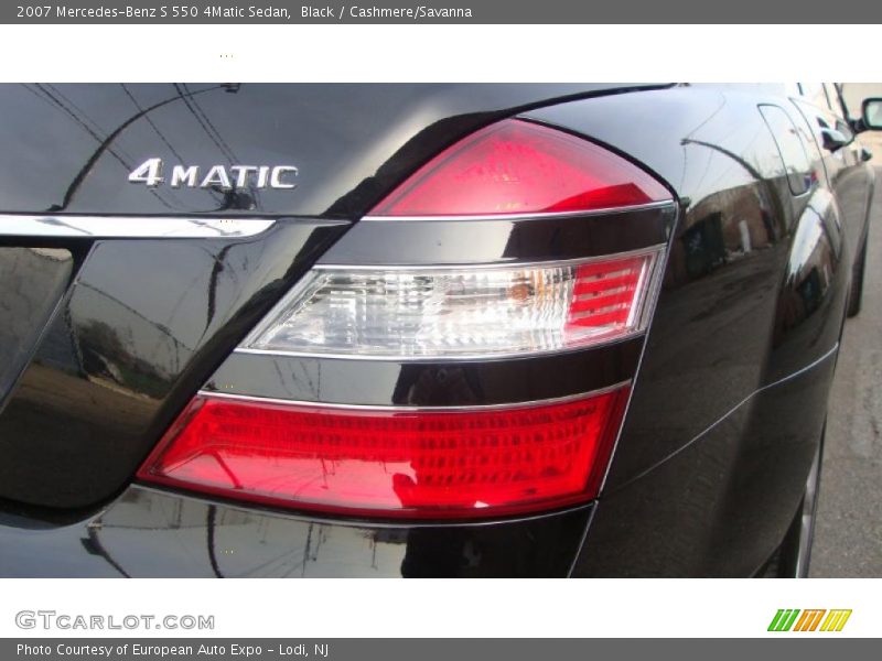 Black / Cashmere/Savanna 2007 Mercedes-Benz S 550 4Matic Sedan