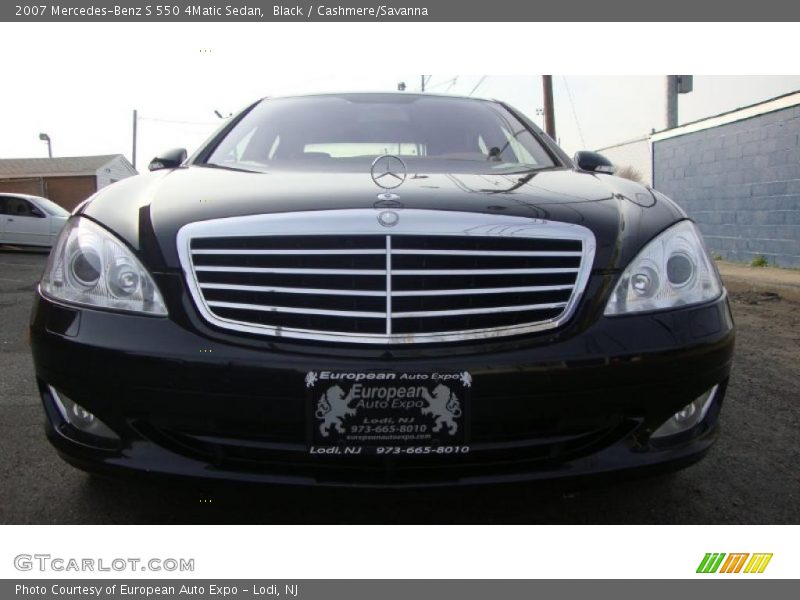 Black / Cashmere/Savanna 2007 Mercedes-Benz S 550 4Matic Sedan