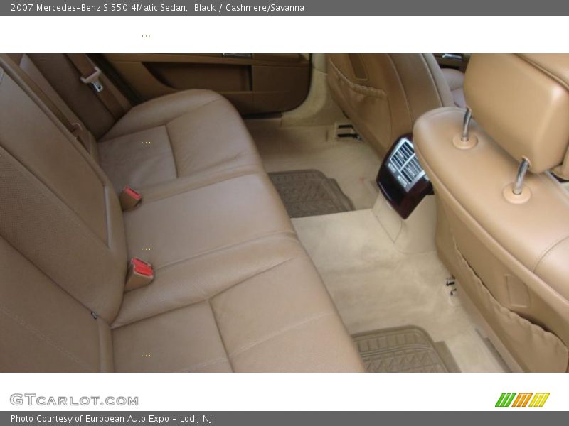 Black / Cashmere/Savanna 2007 Mercedes-Benz S 550 4Matic Sedan