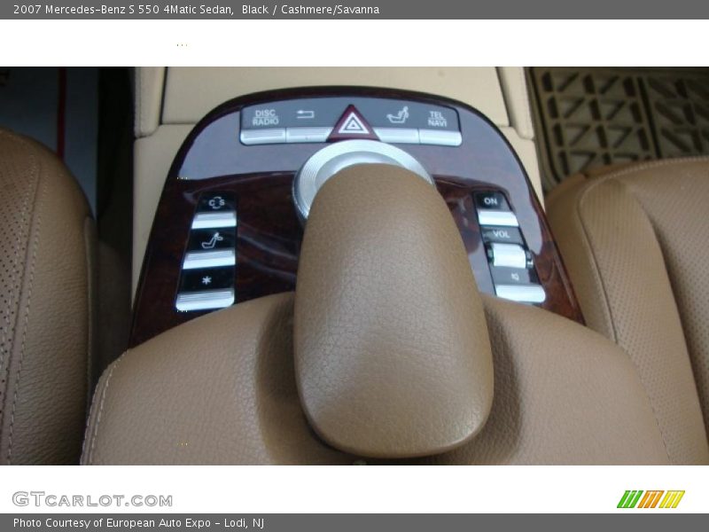 Black / Cashmere/Savanna 2007 Mercedes-Benz S 550 4Matic Sedan