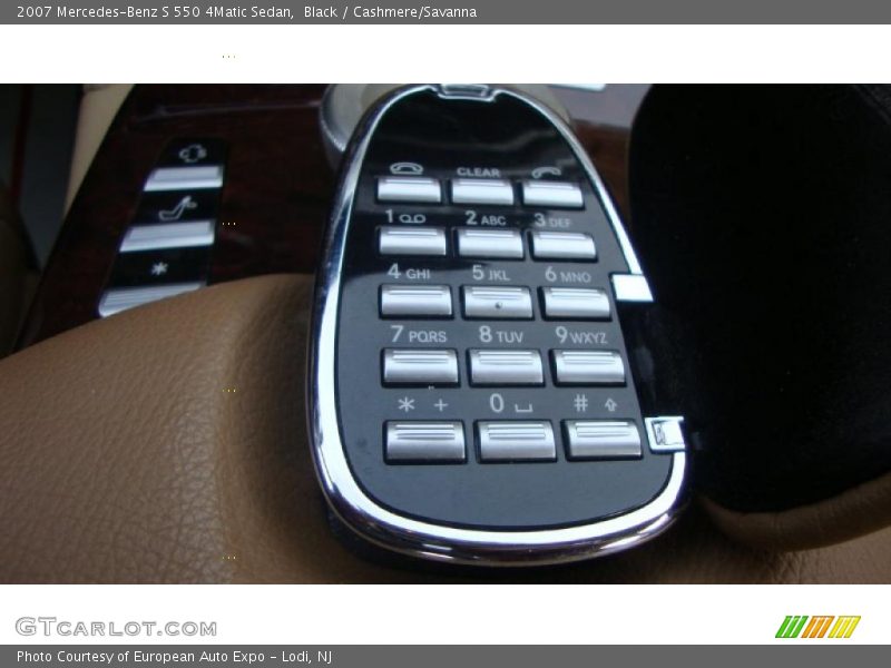 Black / Cashmere/Savanna 2007 Mercedes-Benz S 550 4Matic Sedan