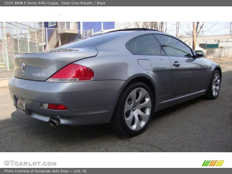Silver Grey Metallic / Black 2005 BMW 6 Series 645i Coupe