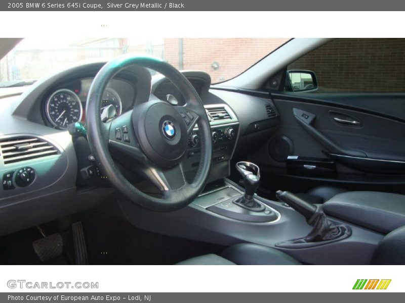 Silver Grey Metallic / Black 2005 BMW 6 Series 645i Coupe