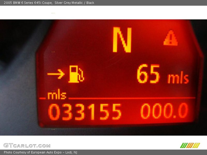 Silver Grey Metallic / Black 2005 BMW 6 Series 645i Coupe