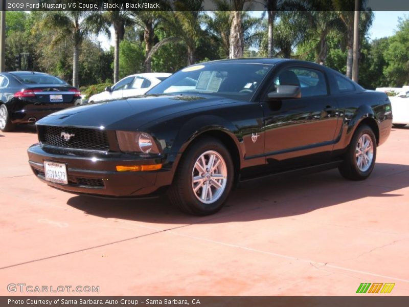 Black / Black/Black 2009 Ford Mustang V6 Coupe
