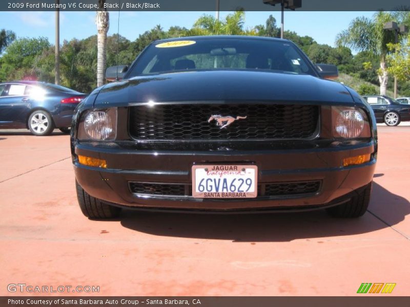 Black / Black/Black 2009 Ford Mustang V6 Coupe