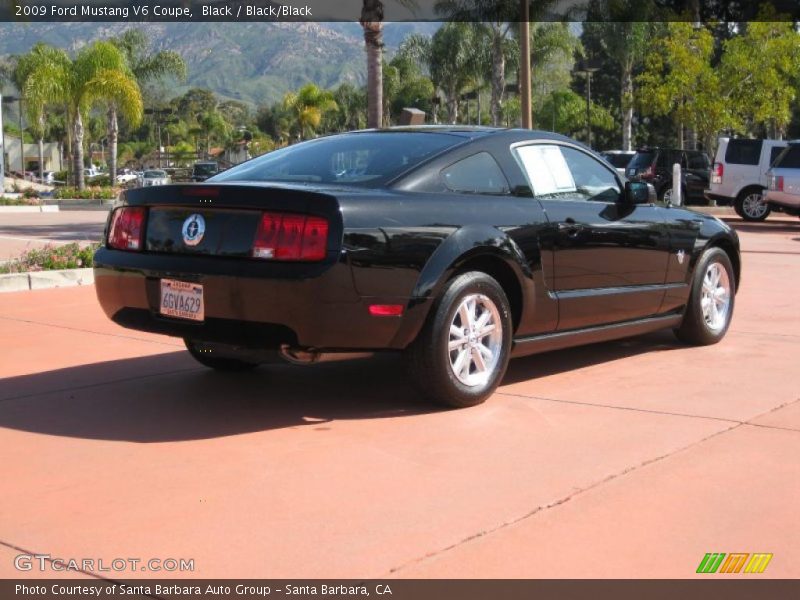 Black / Black/Black 2009 Ford Mustang V6 Coupe
