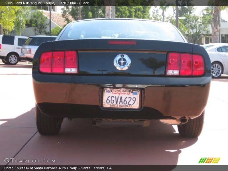 Black / Black/Black 2009 Ford Mustang V6 Coupe