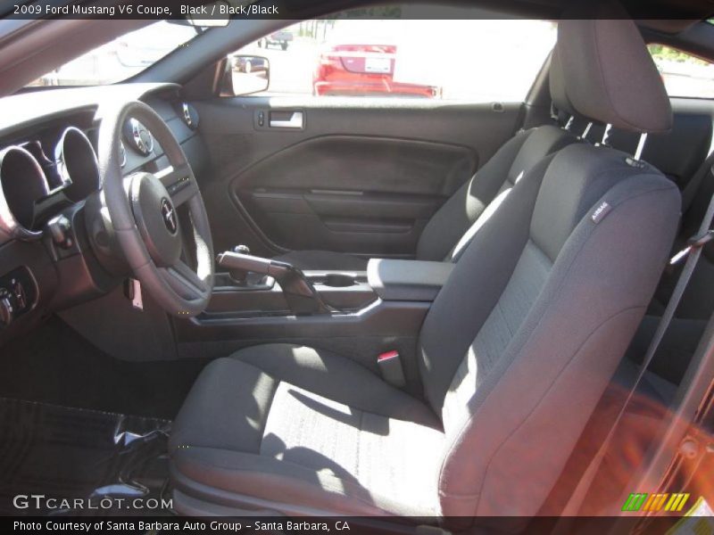 Black / Black/Black 2009 Ford Mustang V6 Coupe