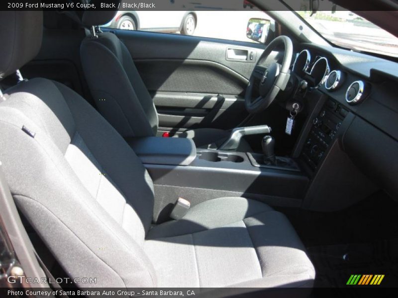 Black / Black/Black 2009 Ford Mustang V6 Coupe