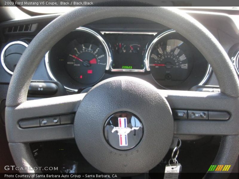 Black / Black/Black 2009 Ford Mustang V6 Coupe