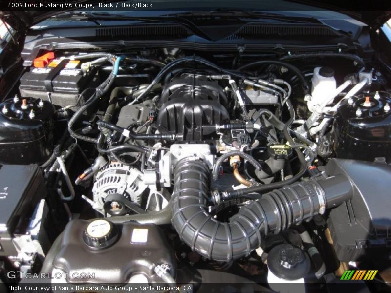 Black / Black/Black 2009 Ford Mustang V6 Coupe