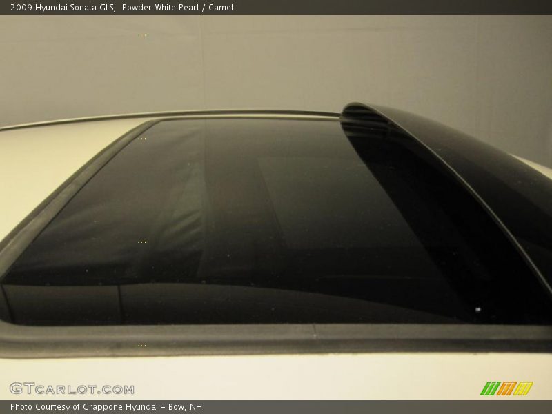 Powder White Pearl / Camel 2009 Hyundai Sonata GLS