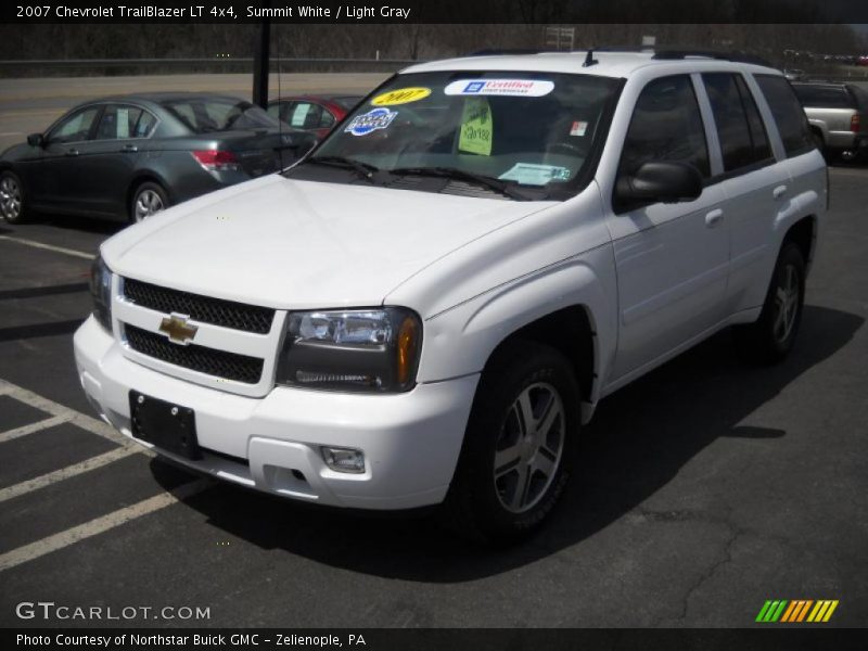 Summit White / Light Gray 2007 Chevrolet TrailBlazer LT 4x4
