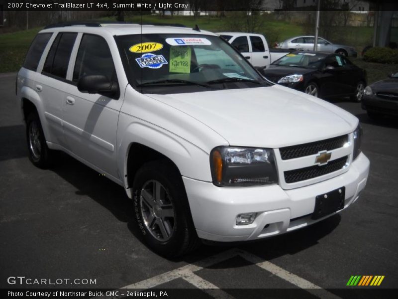 Summit White / Light Gray 2007 Chevrolet TrailBlazer LT 4x4