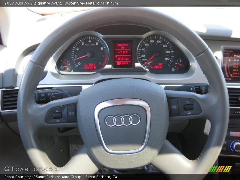 Oyster Grey Metallic / Platinum 2007 Audi A6 3.2 quattro Avant