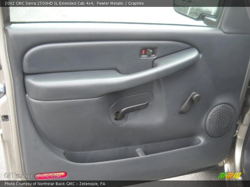 Pewter Metallic / Graphite 2002 GMC Sierra 2500HD SL Extended Cab 4x4