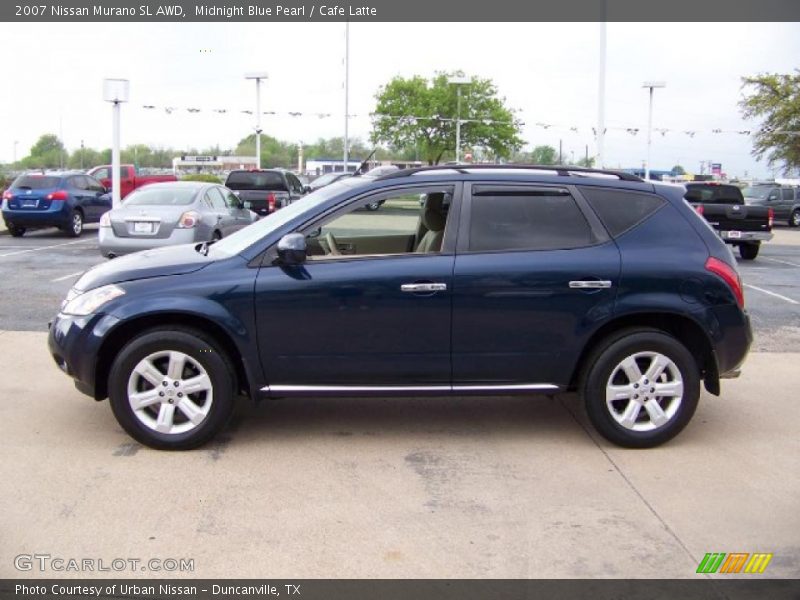Midnight Blue Pearl / Cafe Latte 2007 Nissan Murano SL AWD
