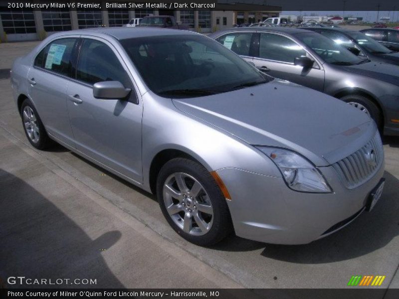 Brilliant Silver Metallic / Dark Charcoal 2010 Mercury Milan V6 Premier