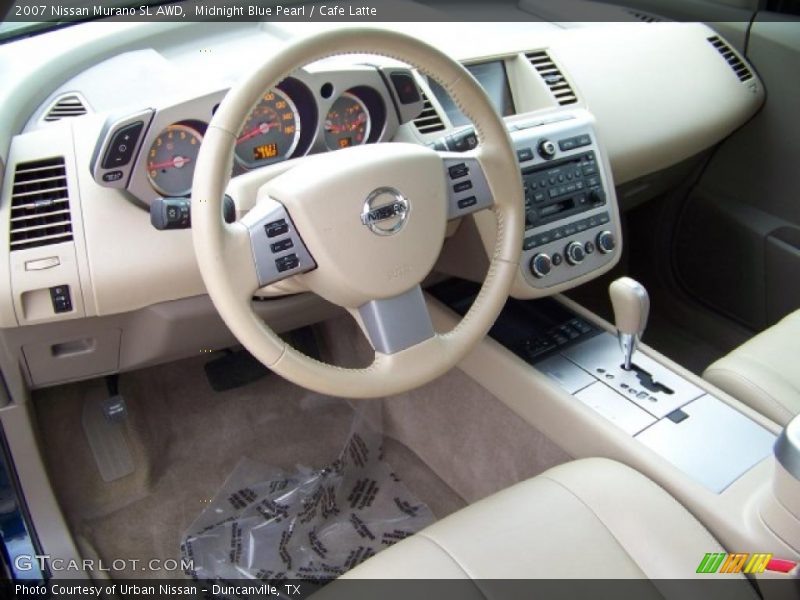 Midnight Blue Pearl / Cafe Latte 2007 Nissan Murano SL AWD