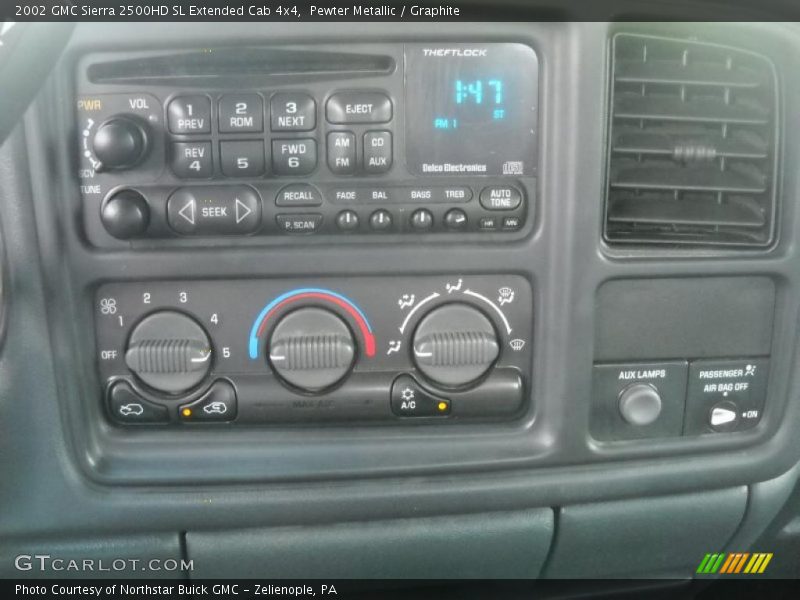 Pewter Metallic / Graphite 2002 GMC Sierra 2500HD SL Extended Cab 4x4