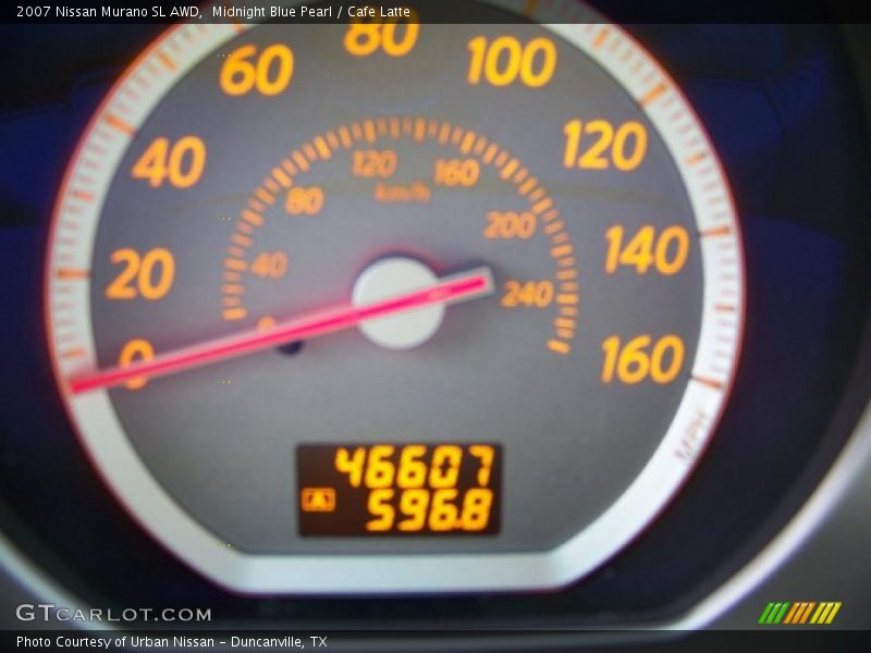 Midnight Blue Pearl / Cafe Latte 2007 Nissan Murano SL AWD