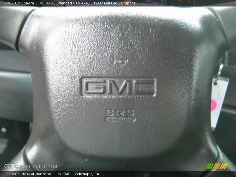 Pewter Metallic / Graphite 2002 GMC Sierra 2500HD SL Extended Cab 4x4