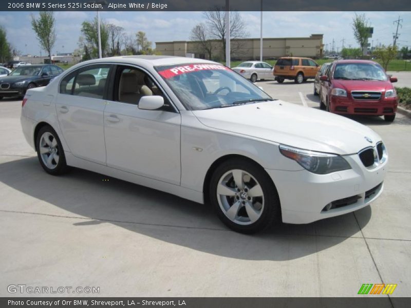 Alpine White / Beige 2006 BMW 5 Series 525i Sedan