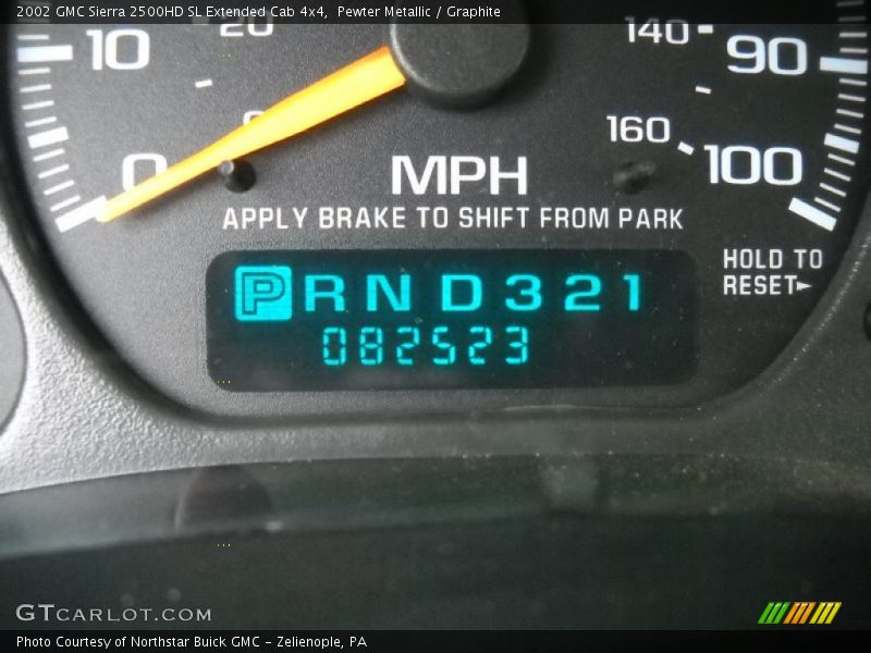 Pewter Metallic / Graphite 2002 GMC Sierra 2500HD SL Extended Cab 4x4