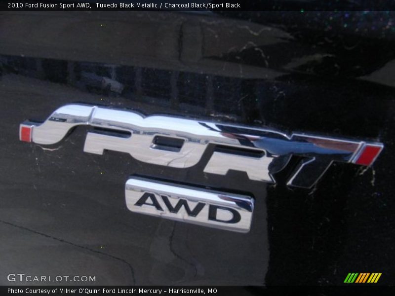 Tuxedo Black Metallic / Charcoal Black/Sport Black 2010 Ford Fusion Sport AWD