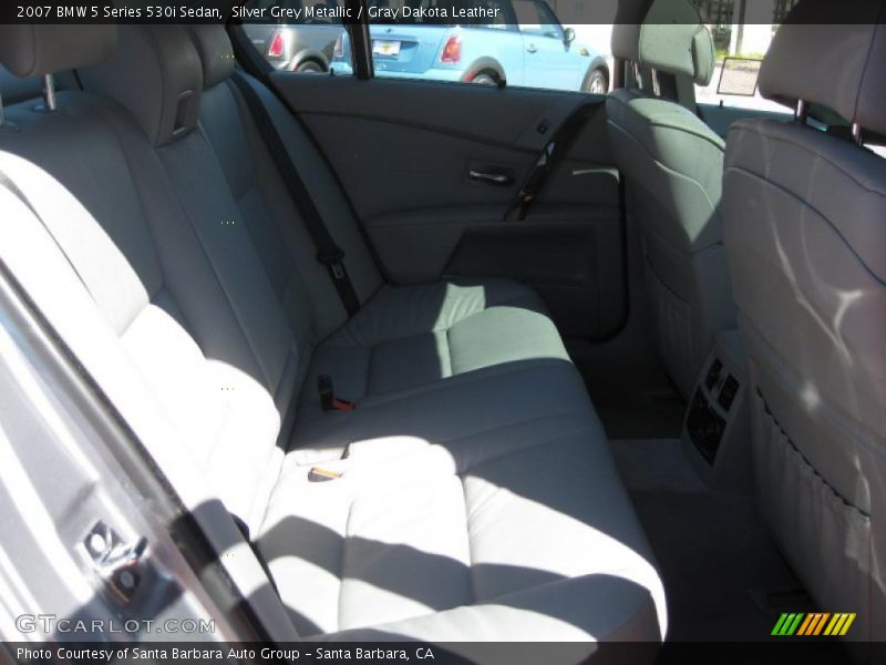 Silver Grey Metallic / Gray Dakota Leather 2007 BMW 5 Series 530i Sedan