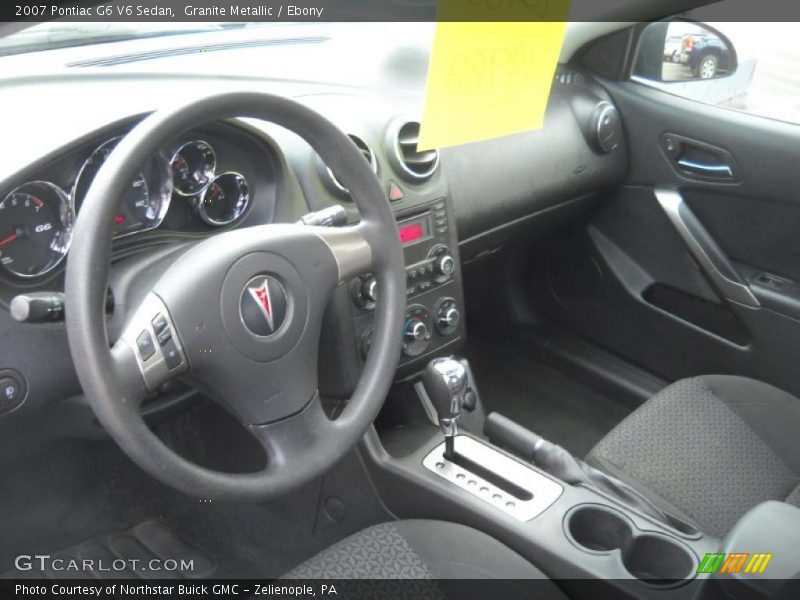 Granite Metallic / Ebony 2007 Pontiac G6 V6 Sedan