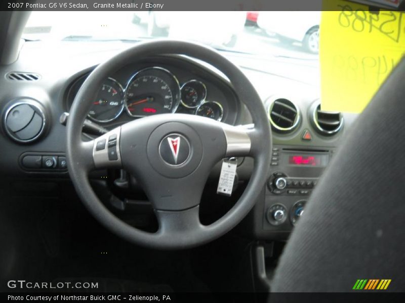 Granite Metallic / Ebony 2007 Pontiac G6 V6 Sedan