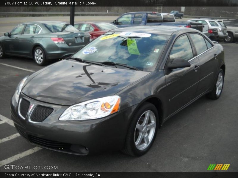 Granite Metallic / Ebony 2007 Pontiac G6 V6 Sedan