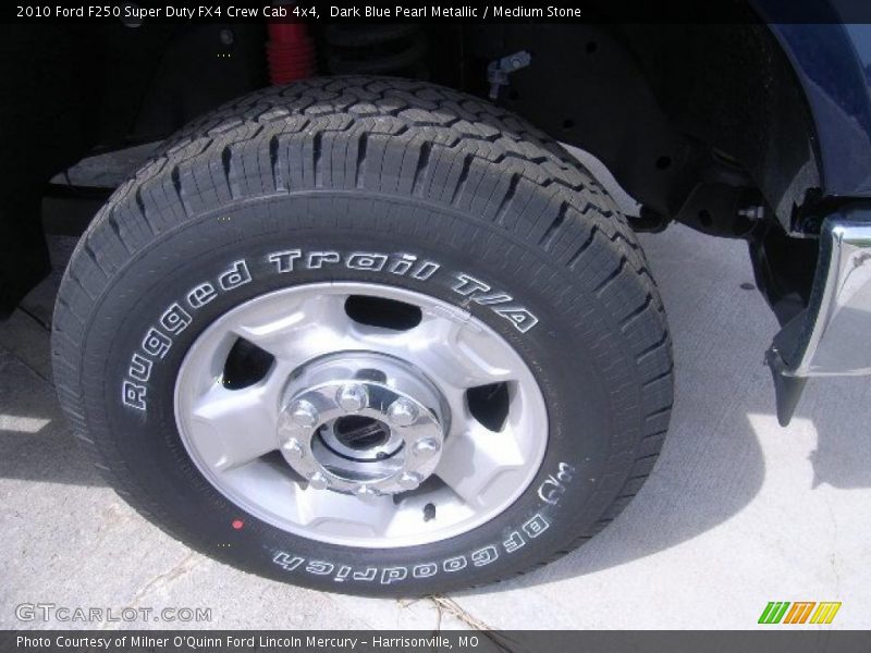 Dark Blue Pearl Metallic / Medium Stone 2010 Ford F250 Super Duty FX4 Crew Cab 4x4