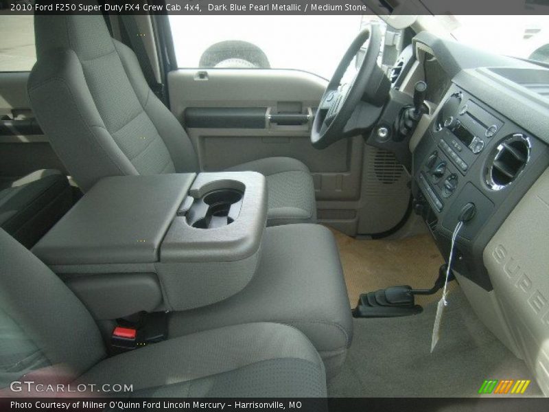 Dark Blue Pearl Metallic / Medium Stone 2010 Ford F250 Super Duty FX4 Crew Cab 4x4