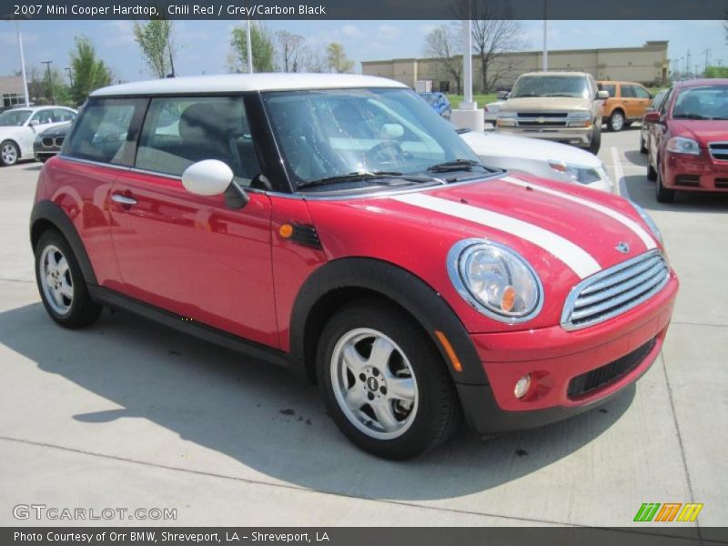 Chili Red / Grey/Carbon Black 2007 Mini Cooper Hardtop