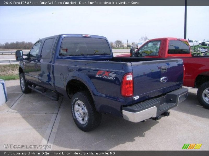 Dark Blue Pearl Metallic / Medium Stone 2010 Ford F250 Super Duty FX4 Crew Cab 4x4