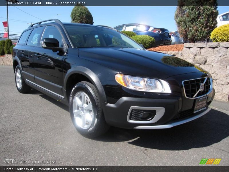 Black / Sandstone Beige 2008 Volvo XC70 AWD