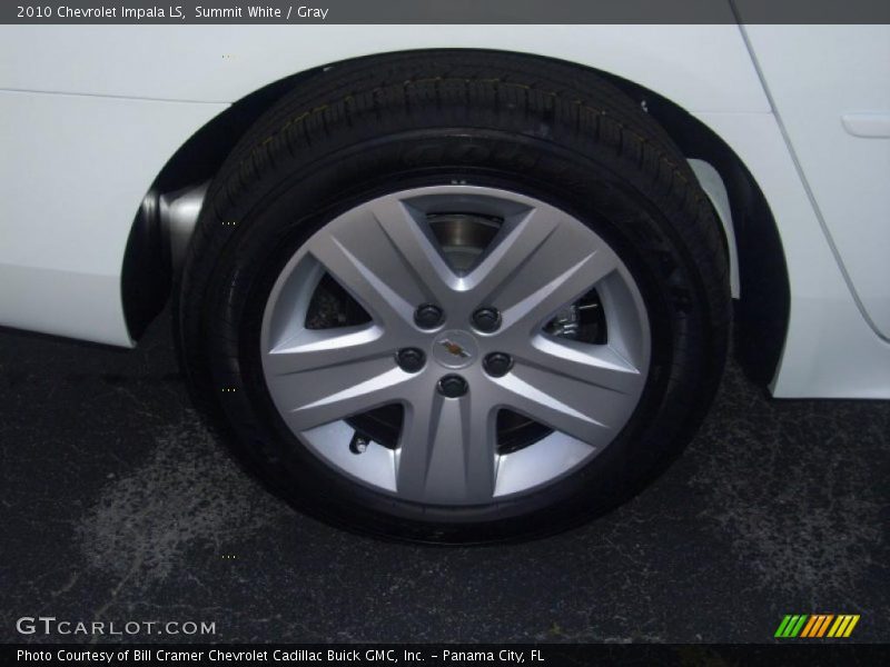 Summit White / Gray 2010 Chevrolet Impala LS