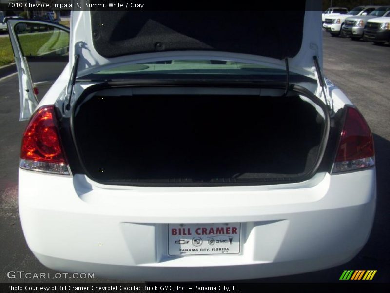 Summit White / Gray 2010 Chevrolet Impala LS