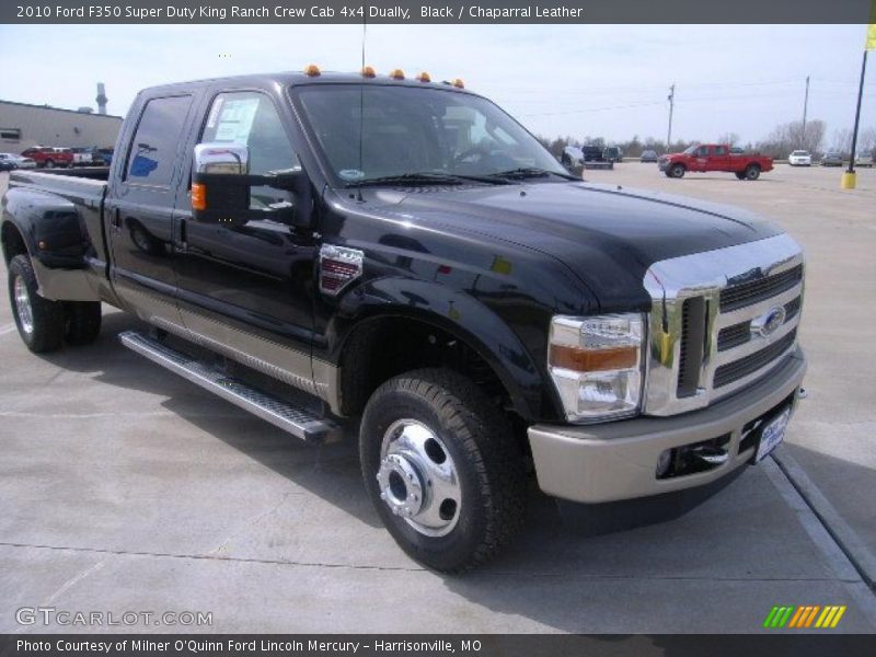 Black / Chaparral Leather 2010 Ford F350 Super Duty King Ranch Crew Cab 4x4 Dually
