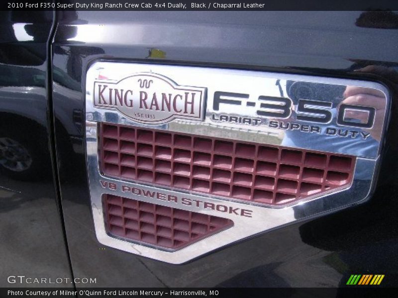 Black / Chaparral Leather 2010 Ford F350 Super Duty King Ranch Crew Cab 4x4 Dually