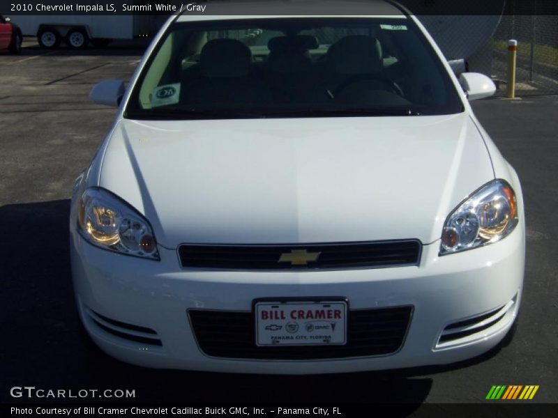 Summit White / Gray 2010 Chevrolet Impala LS