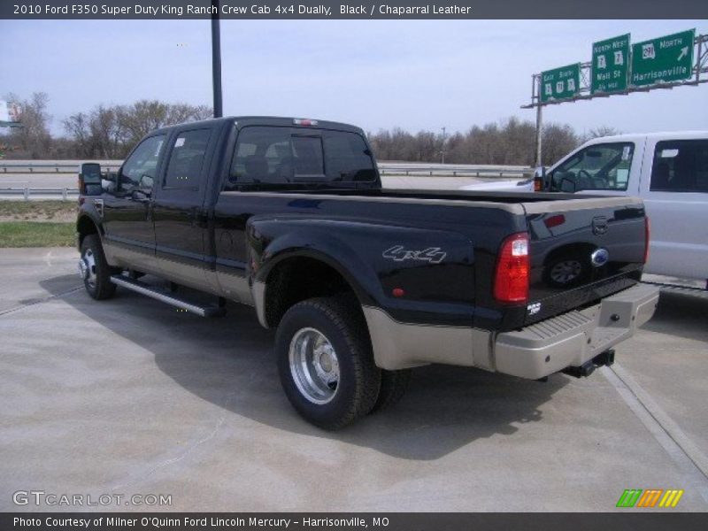 Black / Chaparral Leather 2010 Ford F350 Super Duty King Ranch Crew Cab 4x4 Dually