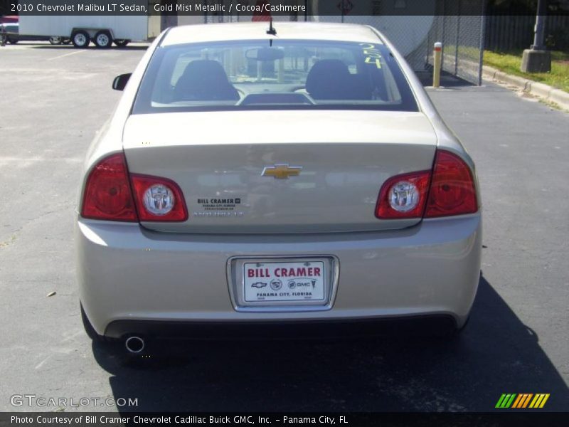 Gold Mist Metallic / Cocoa/Cashmere 2010 Chevrolet Malibu LT Sedan