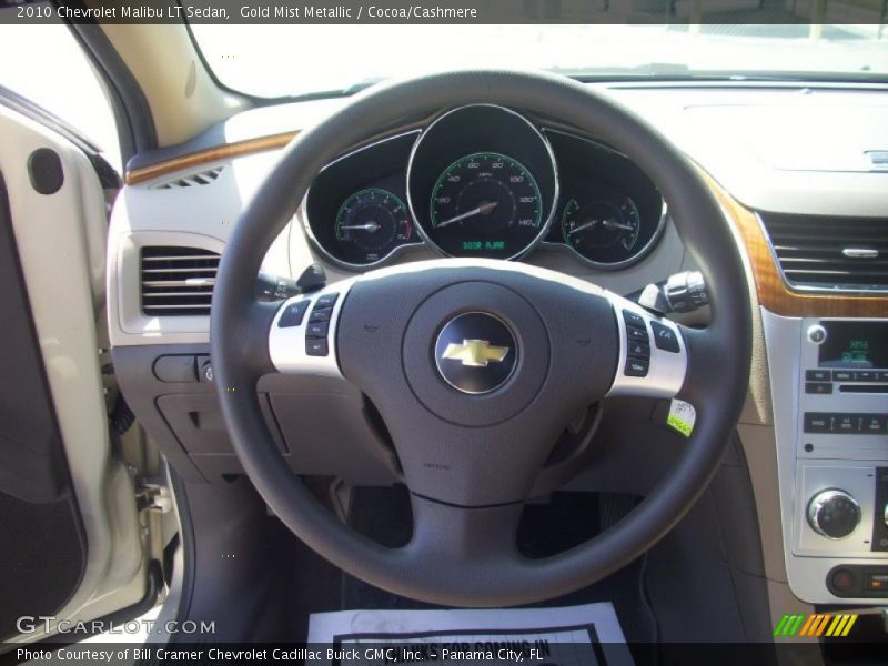 Gold Mist Metallic / Cocoa/Cashmere 2010 Chevrolet Malibu LT Sedan
