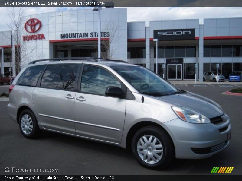Silver Shadow Pearl / Stone Gray 2004 Toyota Sienna LE