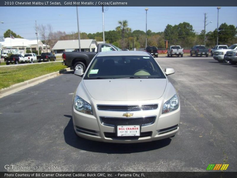 Gold Mist Metallic / Cocoa/Cashmere 2010 Chevrolet Malibu LT Sedan