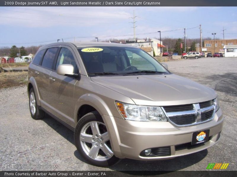 Light Sandstone Metallic / Dark Slate Gray/Light Graystone 2009 Dodge Journey SXT AWD